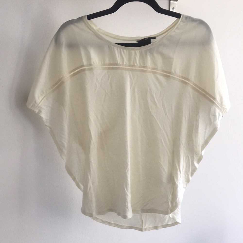 Cream Dolman Sleeve Top